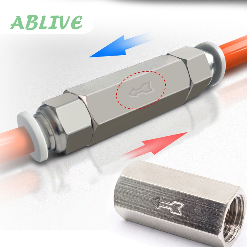 Check Valve Angin 1/4inch No Return Valve One Way Valve 1/4" Ukuran Brass