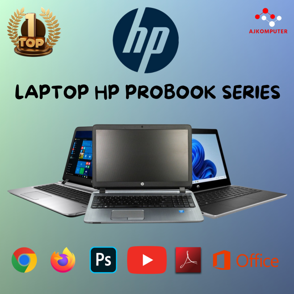 LAPTOP HP PROBOOK SERIES CORE i3 / i5 / i7 SECOND MULUS BERGARANSI