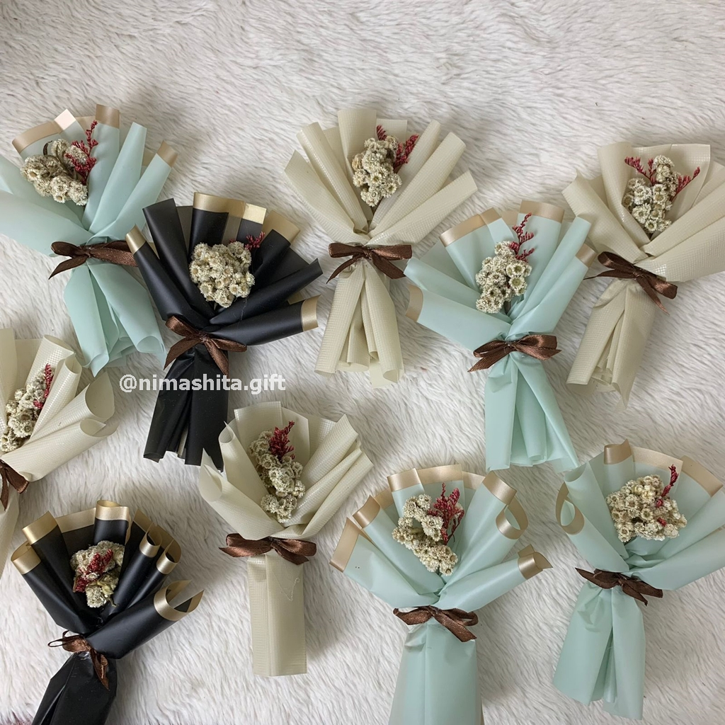 Buket Bunga Edelweiss Mini Buket Gift Box - Nimashita Gift