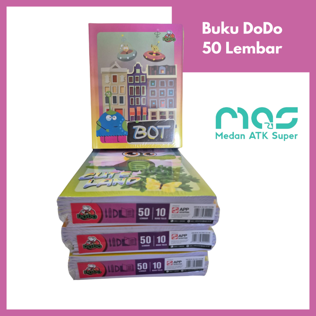 

1 BUKU TULIS DODO [50 Lembar] [Medan ATK Super]