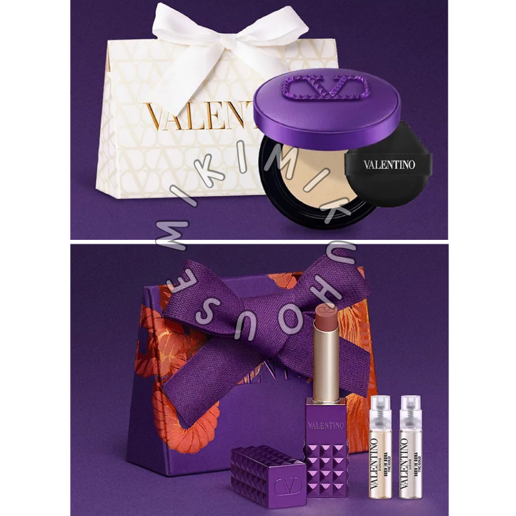 VALENTINO Go Cushion Glow Purple DOSE Spike Lipstick Set OFFICIAL ENGRAVED CUSTOM NAMA SPIKE VALENTI