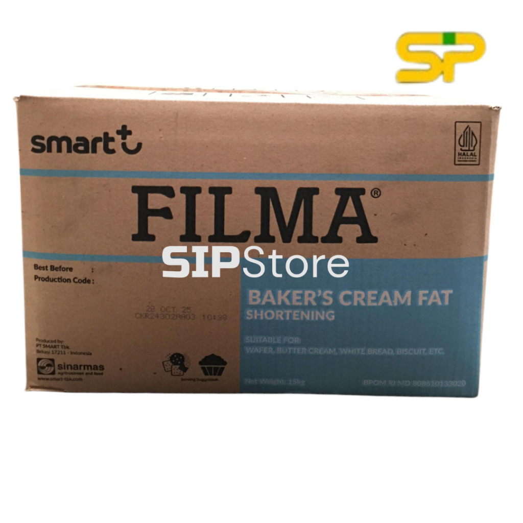 

FILMA Bakers Cream Fat @15kg / Shortening / Butter Cream / Isian Krim 15kg