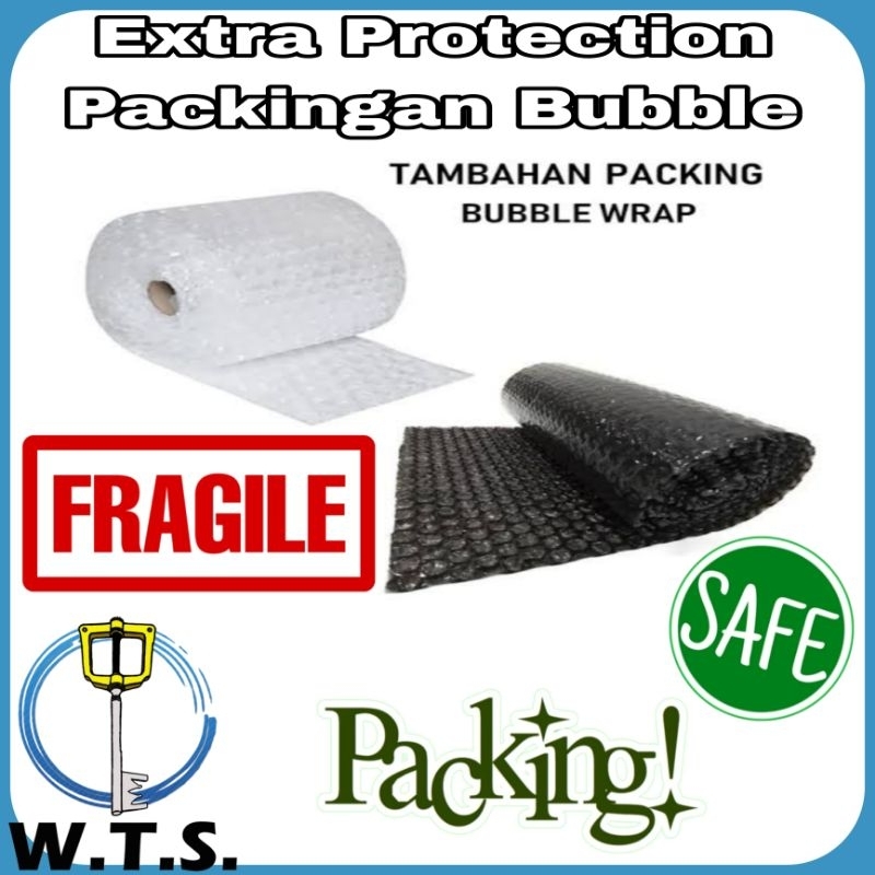 

Extra Packing Lapisan Bubble /Lembar Sesuai Ukuran Produk Pesanan