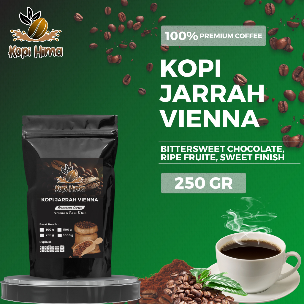 

kopi.hima - bubuk kopi jarrah vienna berat 250 gram premium roasting