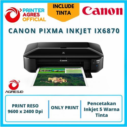 CANON PRINTER PIXMA INKJET IX6870 ORIGINAL IX-6870
