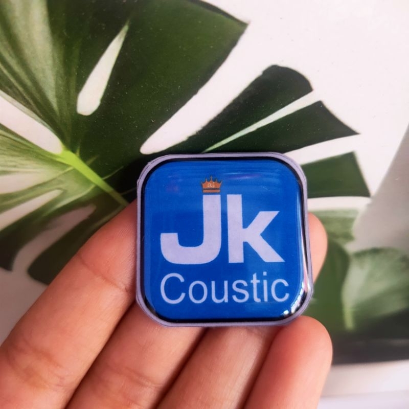 

[READY] LOGO JK COUSTIC | EMBLEM JK COUSTIC | LABEL JK COUSTIC | STIKER TIMBUL JK COUSTIC 3x3cm