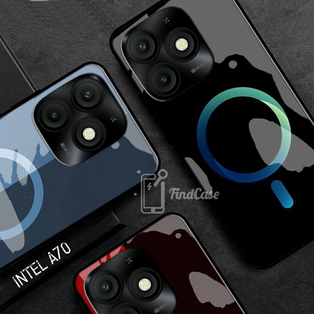 Softcase Glass Kaca ITEL A70 Terbaru 2024 [FC01] Case ITEL A70 - Casing  Handphone ITEL A70 - Pelind