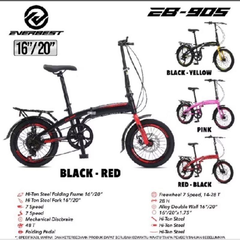 Sepeda Lipat 20 inc EVERBEST EB 905 Foldingbike Murah
