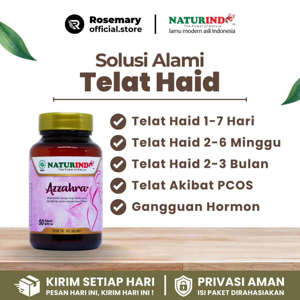 Jamu Pelancar Haid Menstruasi Telat Haid 1 2 3 4 Bulan Azzahra Naturindo