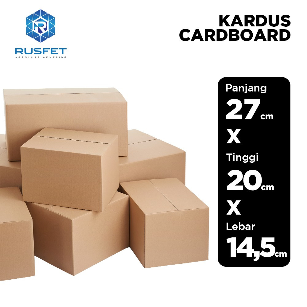 

Kardus Packing Box Packing 27x20x14.5 Kotak Polos Cokelat Satuan Packaging Single Wall Termurah