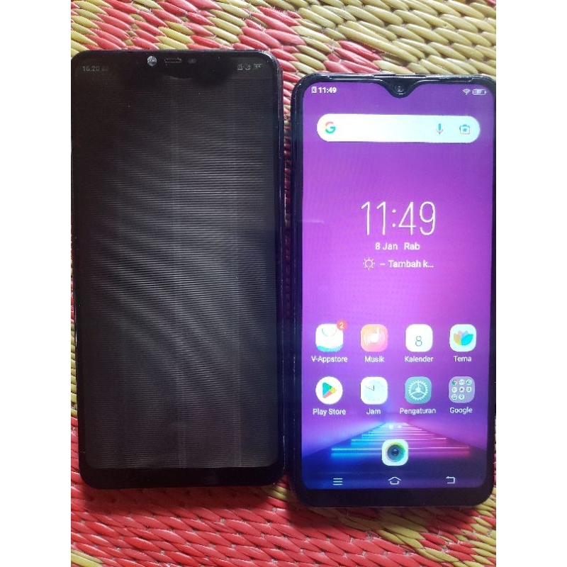 2 unit minusan lcd oppo a3s vivo y91