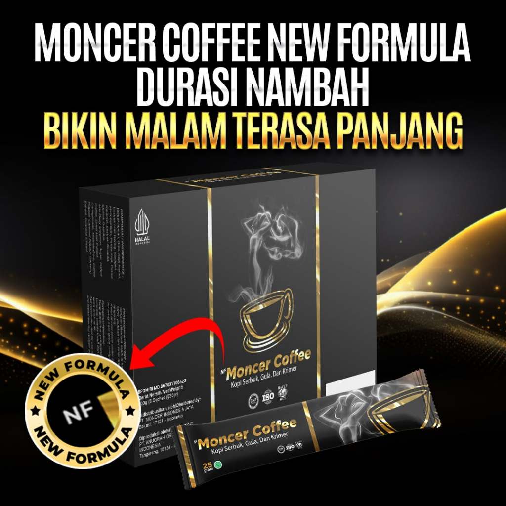 

KOPI MONCEER HERBAL STAMINA ORIGINAL BPOM (1 BOX Isi 8 Sachet) Kopi Kuat Ereksi Tapi Aman Dikonsumsi
