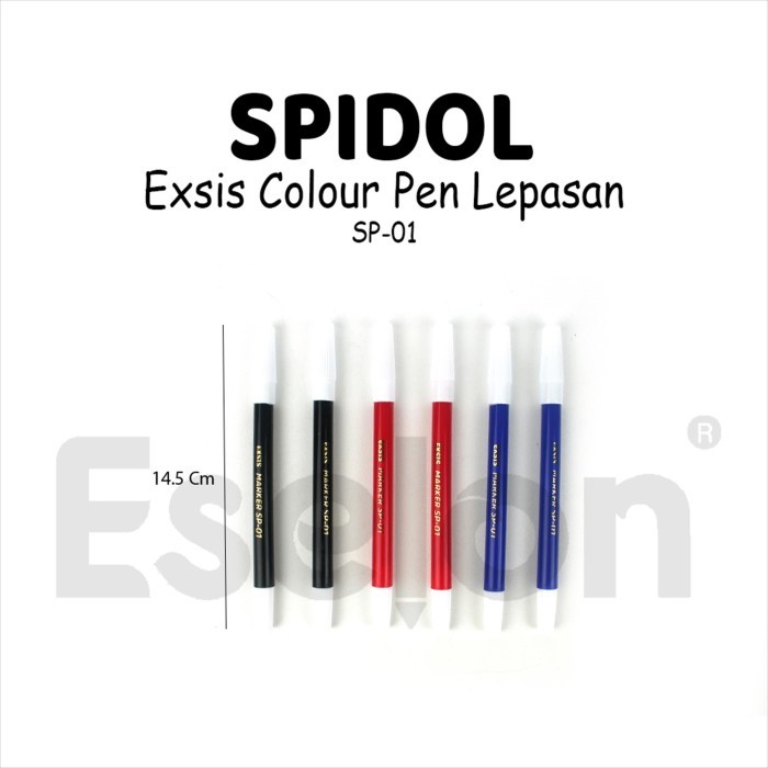 

Spidol Exsis Lepasan Hitam / Merah / Biru SP-01