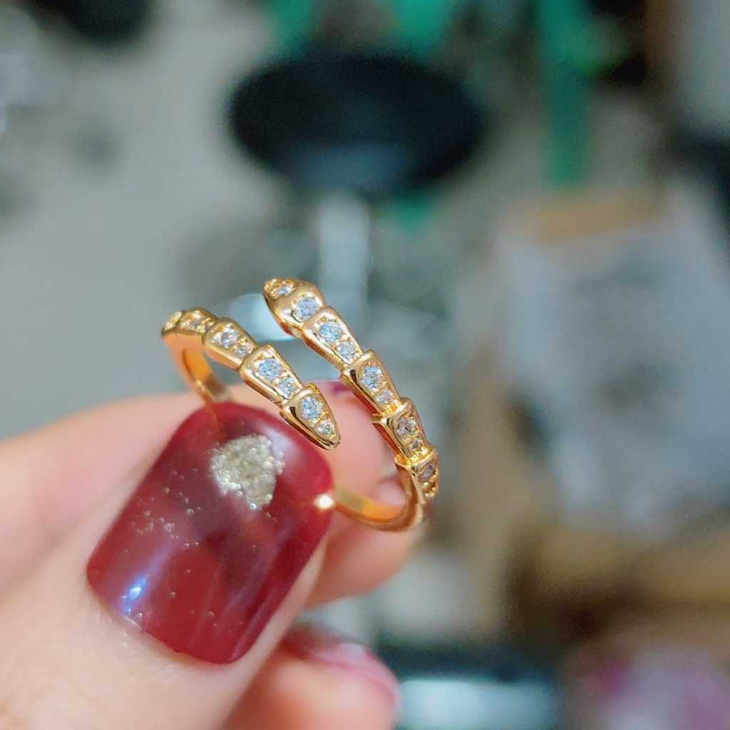 D3W Cincin flexibel bisa di besar kecil semua ukuran bisa pakai model cincin ular permata anti