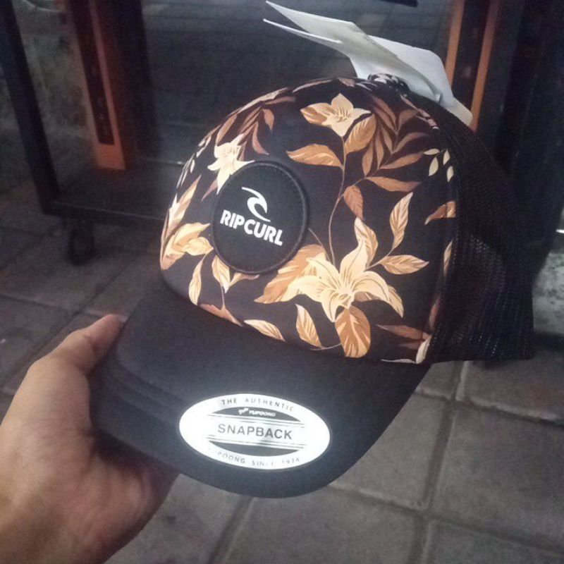 Topi Snapback Trucker Ripcurl Original Black