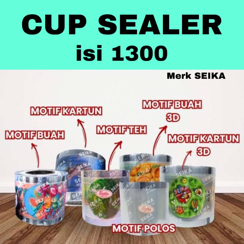 [1300 pcs] Plastik Sealer Cup / Seal Cup Sealer / Plastik Seal Cup / LID Cup Sealer