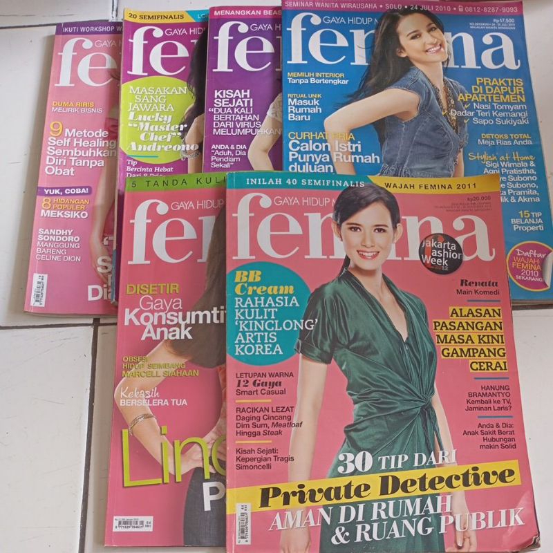 MAJALAH FEMINA TAHUN 2010-2011