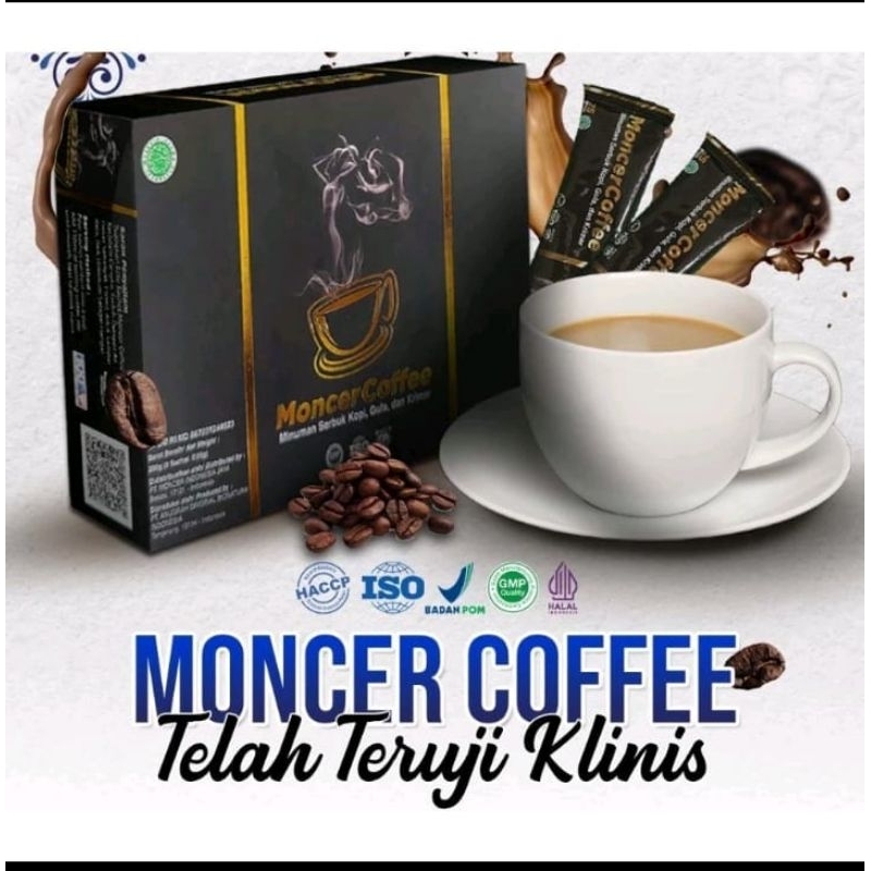 

Paling Larisss, Monceer Coffee Herbal Halal Teruji BPOM 100% Garansi Uang Kembali