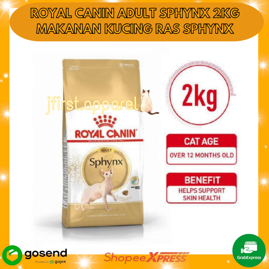 ROYAL CANIN ADULT SPHYNX 2KG | MAKANAN KUCING RAS SPHYNX