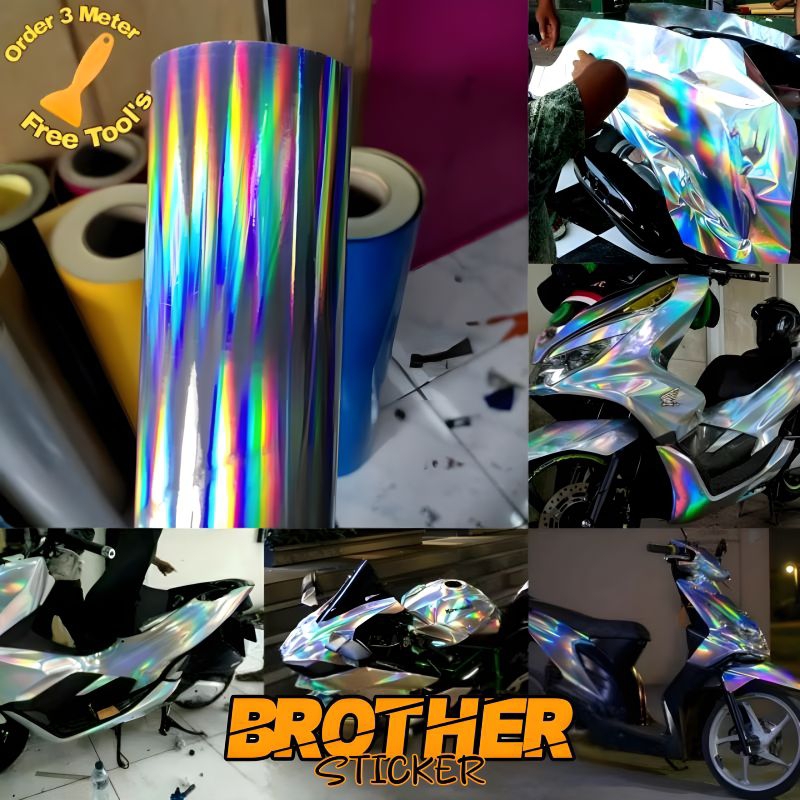 Stiker hologram 1 Roll