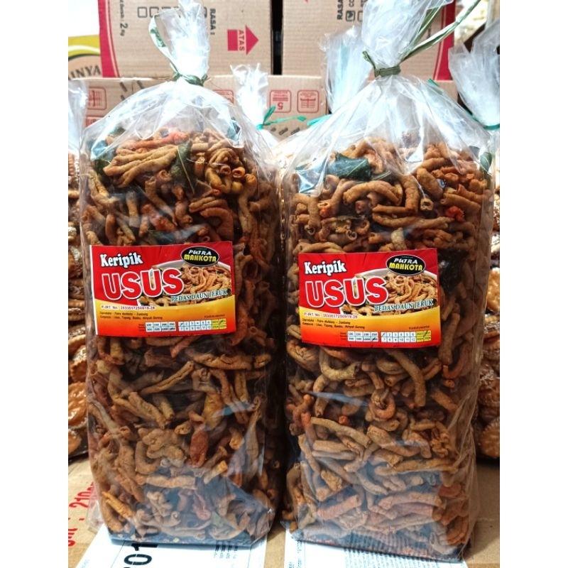 

Keripik Usus Pedas Daun Jeruk