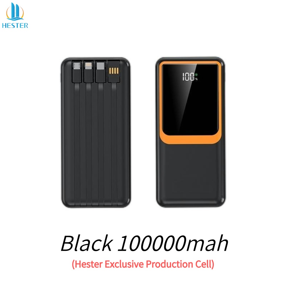 Hester powerbank 66W fast charging power bank 100000mah powerbank fast charging power bank fast char
