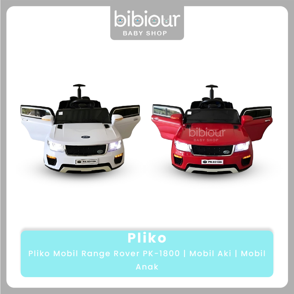 Pliko Mobil Range Rover PK-1800 | Mobil Aki | Mobil Anak