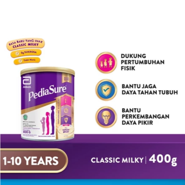 

PEDIASURE - Classic Milky 400 Gr Kaleng 400Gr