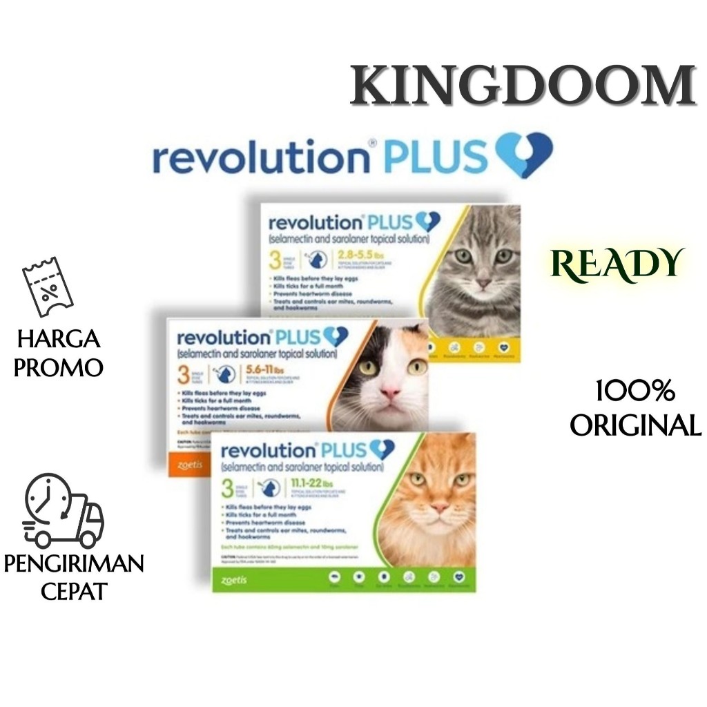 Obat Kutu Tetes REVOLUTION CAT PLUS Obat Kutu Kucing