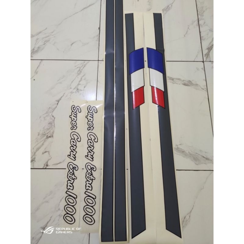 stiker list body super carry 1000 minibus / stiker Suzuki carry minibus
