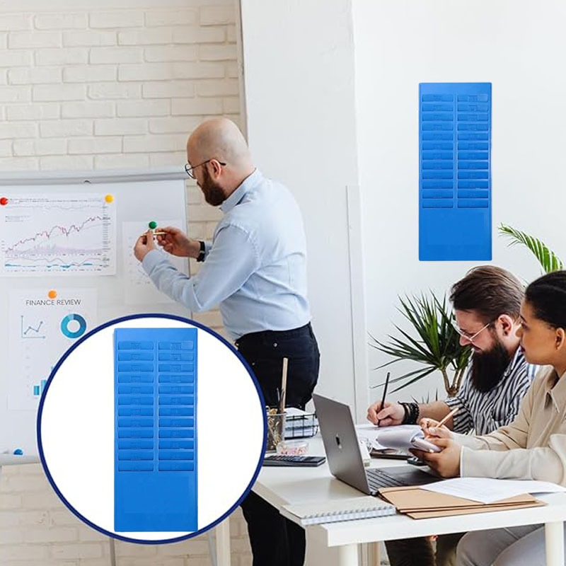 

gk [COD] Isi 24/50 Sheet Rak Tempat Kartu Absensi Rak Absensi Kartu Tempat Kartu Absen Karyawan Rak