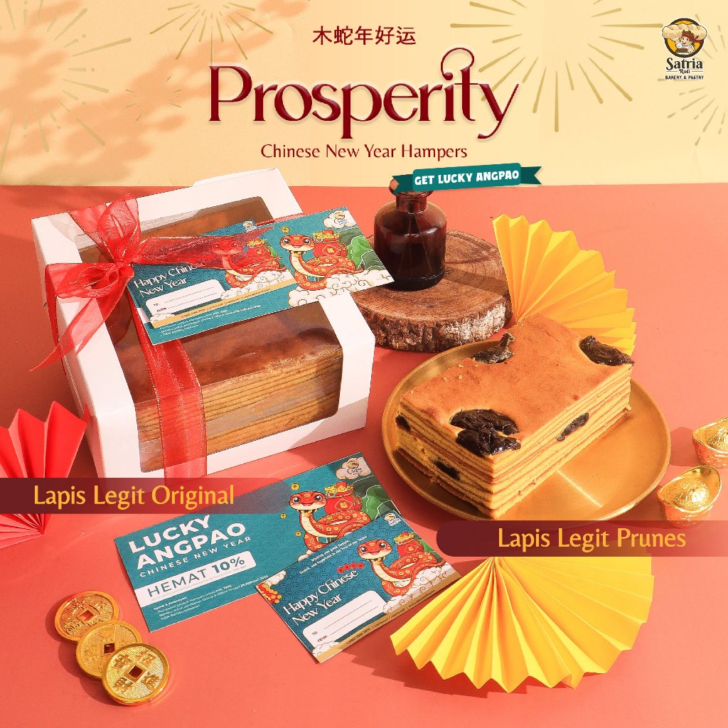 

[SATRIA ROTI] Prosperity Lapis Legit Hampers Imlek / Parcel Imlek / Chinese New Year Hampers / CNY Gift