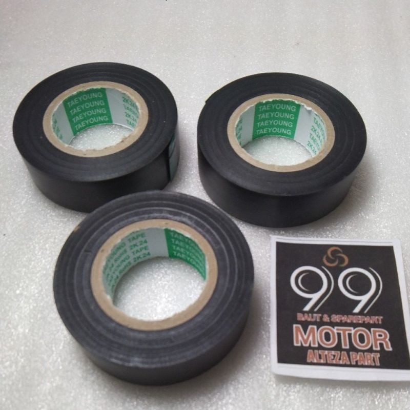 

Termurah Solasi Hitam TAEYOUNG Tape isolasi listrik tahan panas merekat kuat Electrical wire tapes universal