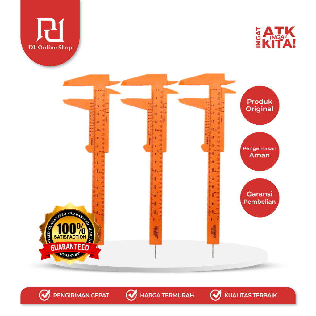 

SELLERY JANGKA SORONG MANUAL PLASTIK/ PLASTIC STEEL CALIPER 54-808 (1PC)