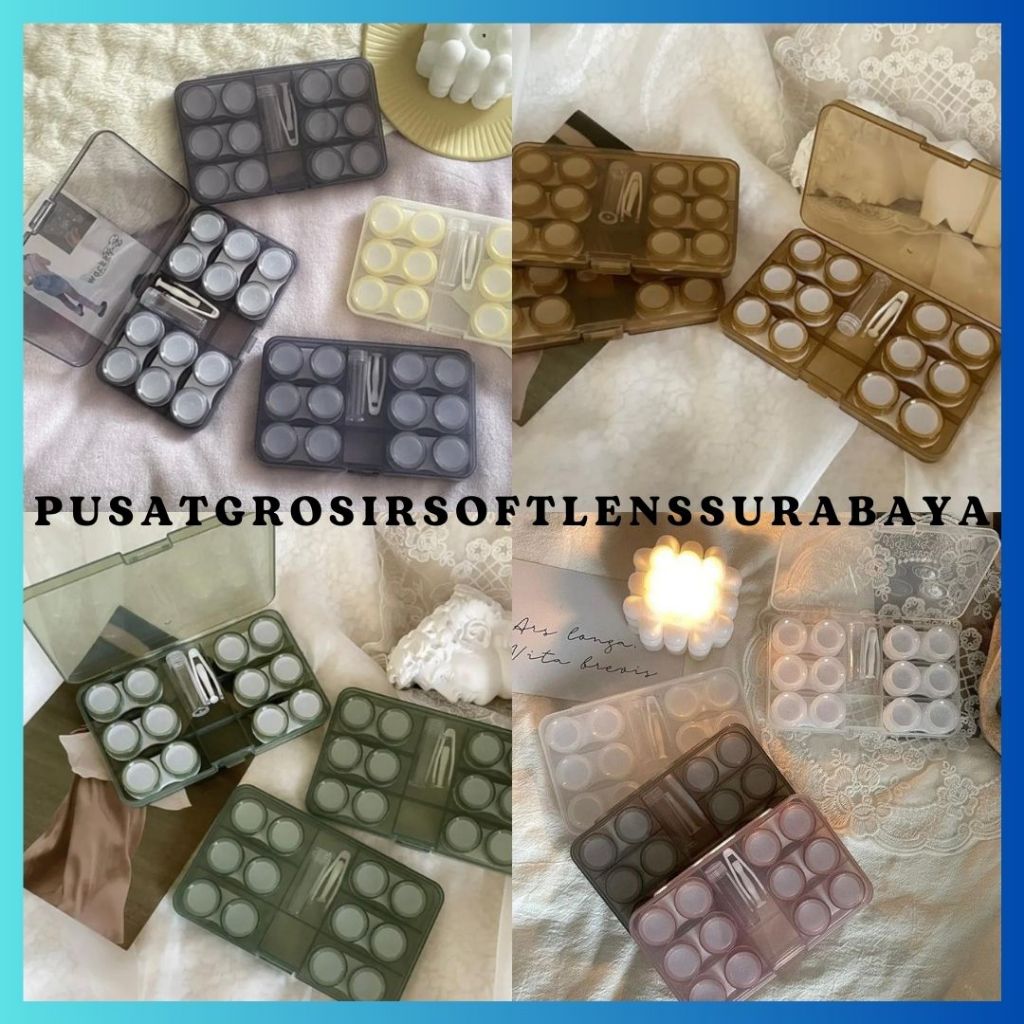 KOTAK SOFTLENS 6IN1 PREMIUM BASIC / WADAH SOFTLENS / TRAVEL KIT / CASE SOFTLENS / LENSCASE ///// SOF