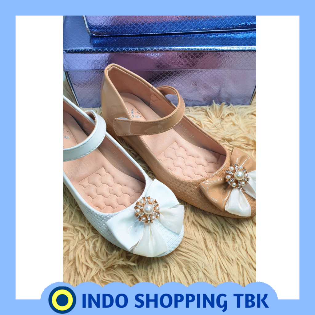 Sepatu pesta anak hak 3cm Sepatu Heels Fashion anak hak 3cm pita