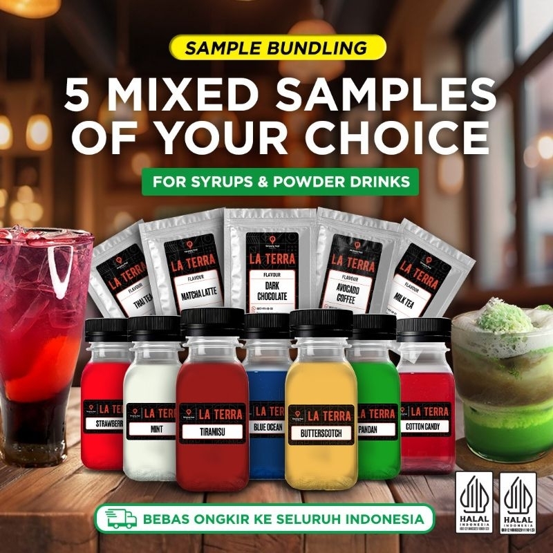 

Paket Sample 5 pcs Syrup Minuman 70ml La Terra