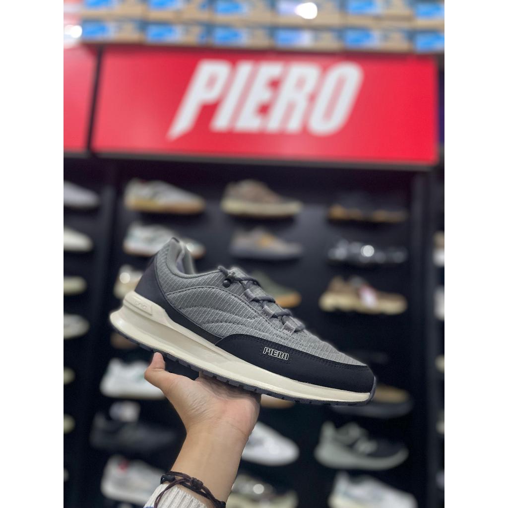 Sepatu Piero JOGGER 24 C-TRL-Grey/Oyster White/Black - Original Sneakers Pria