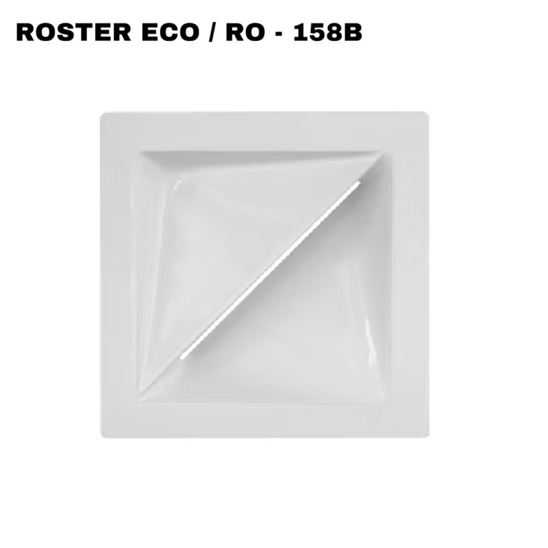 Roster / Keramik Trisensa / Keramik Lubang Angin Motif ECO 20x20 cm RO 158 B - Putih