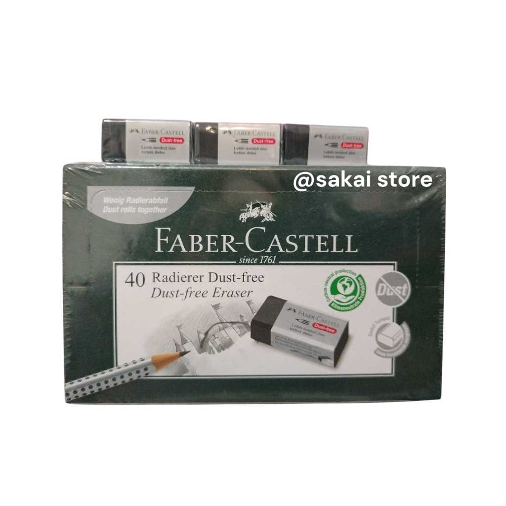

1 Pcs FABER CASTEL RADIERER DUST FREE ERASER (PENGHAPUS KARET HITAM)