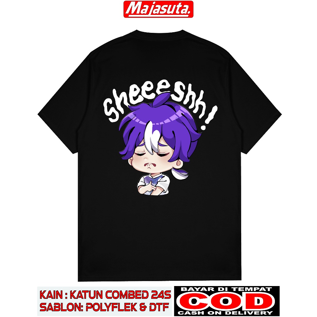 KAOS MOBILE LEGENDS EMOTE ML SHEEESH  SABLON DTF BAHAN KATUN COMBED 24S TEBAL BISA COD KAOSKEREN KAO