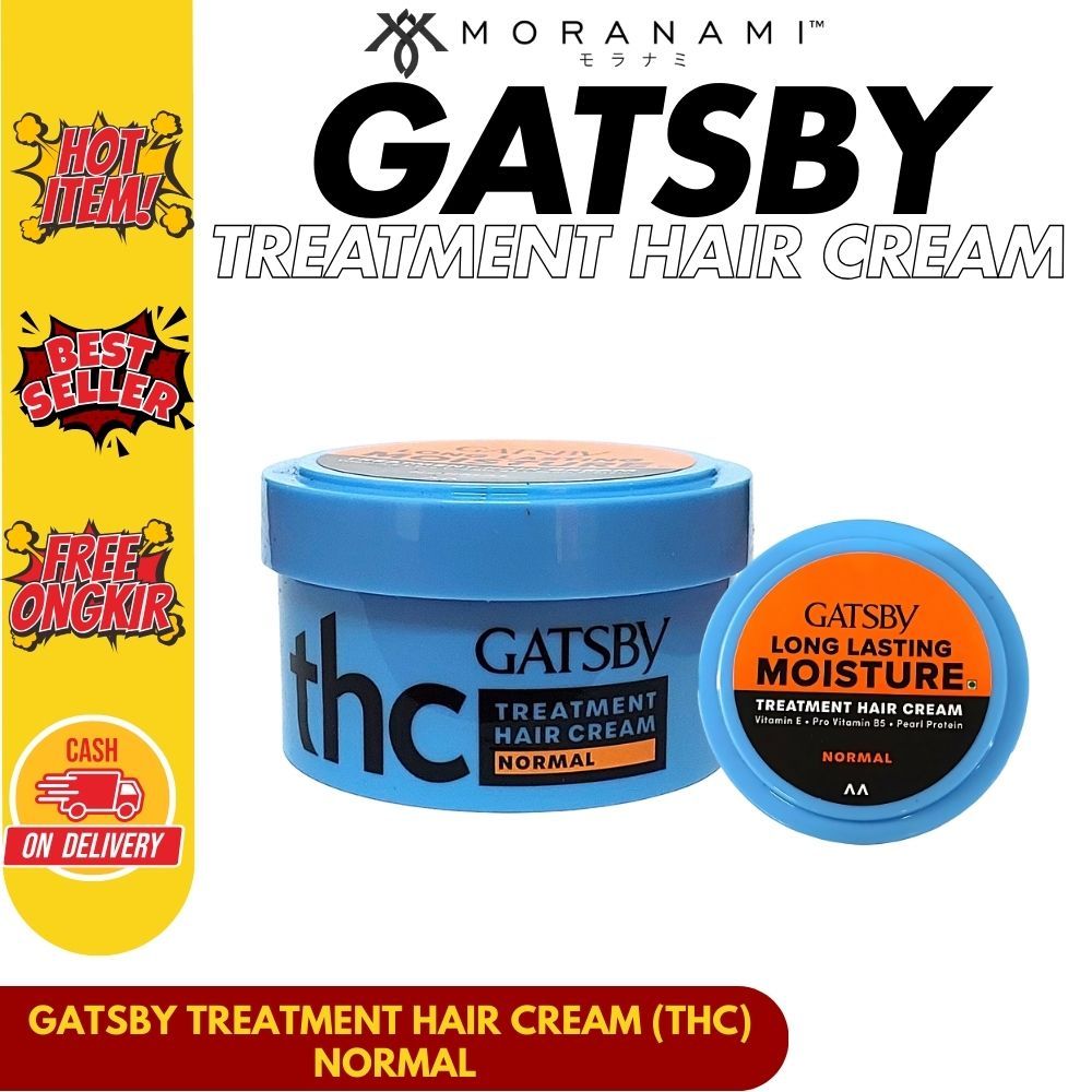 Gatsby THC Treatment Hair Cream Normal Pomade Minyak Rambut Pria 28 gr 70 gram