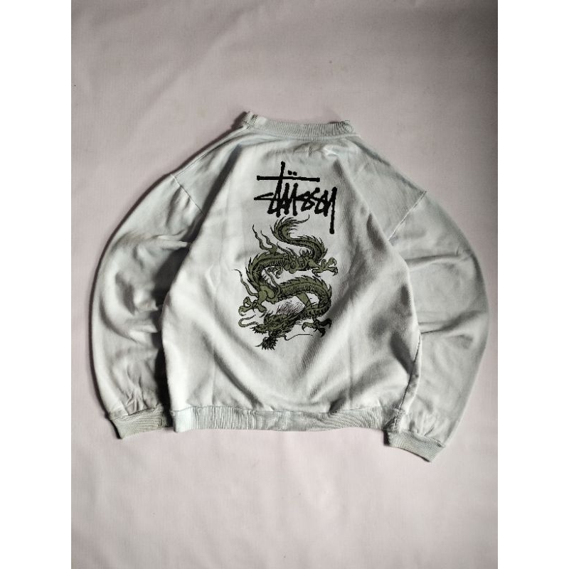 STUSSY DRAGON VINTAGE 80-90S BABY BLUE