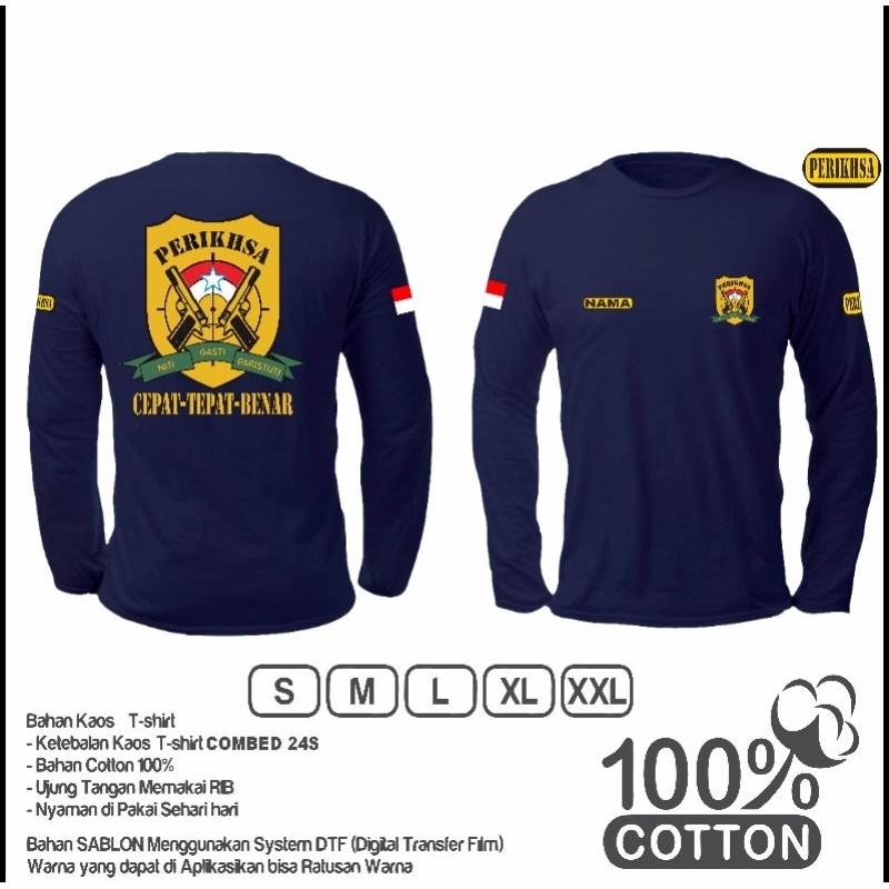 kaos perikhsa lengan panjang terbaru/custom order
