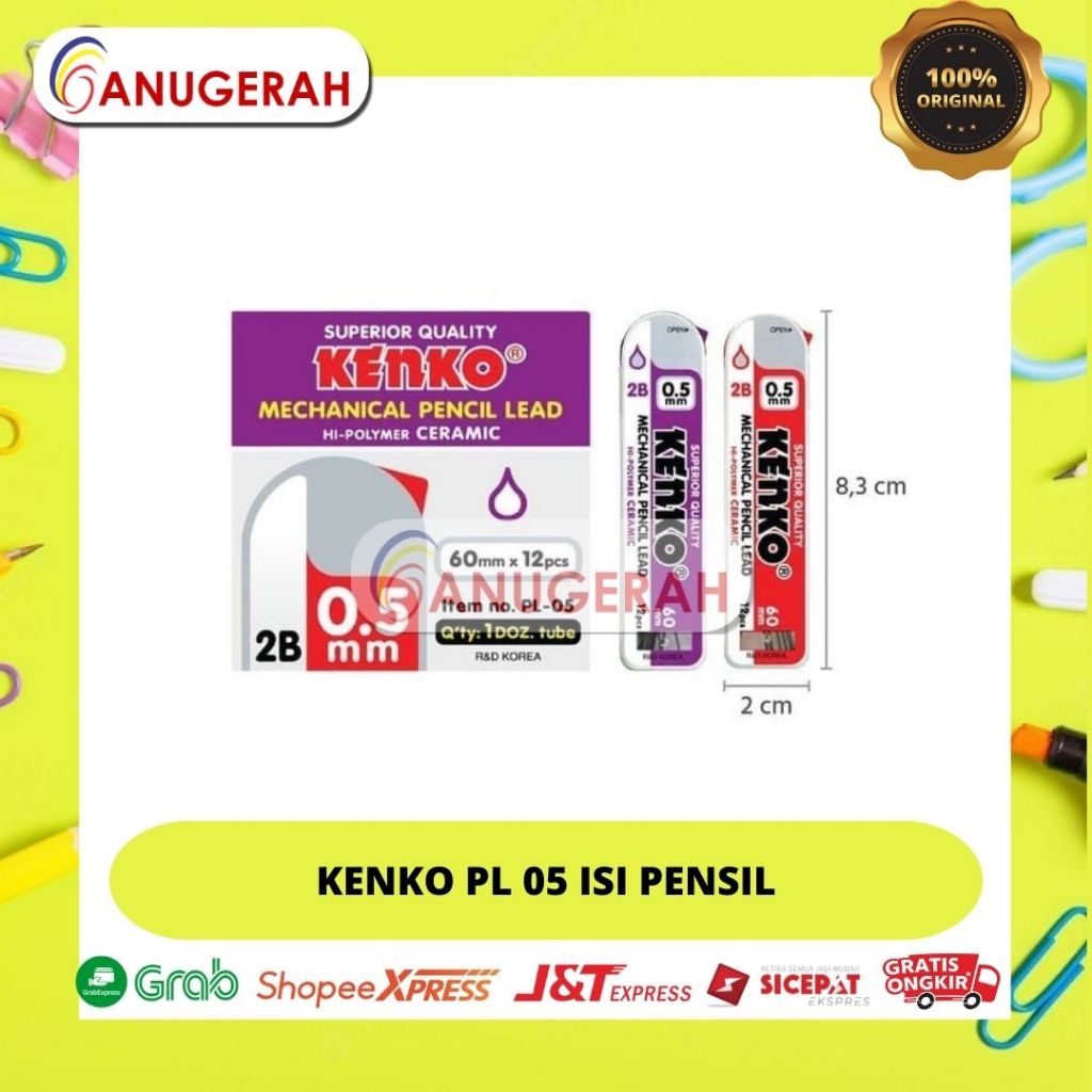 

KENKO PL - 05 ISI PENSIL MEKANIK 0.5mm 2B