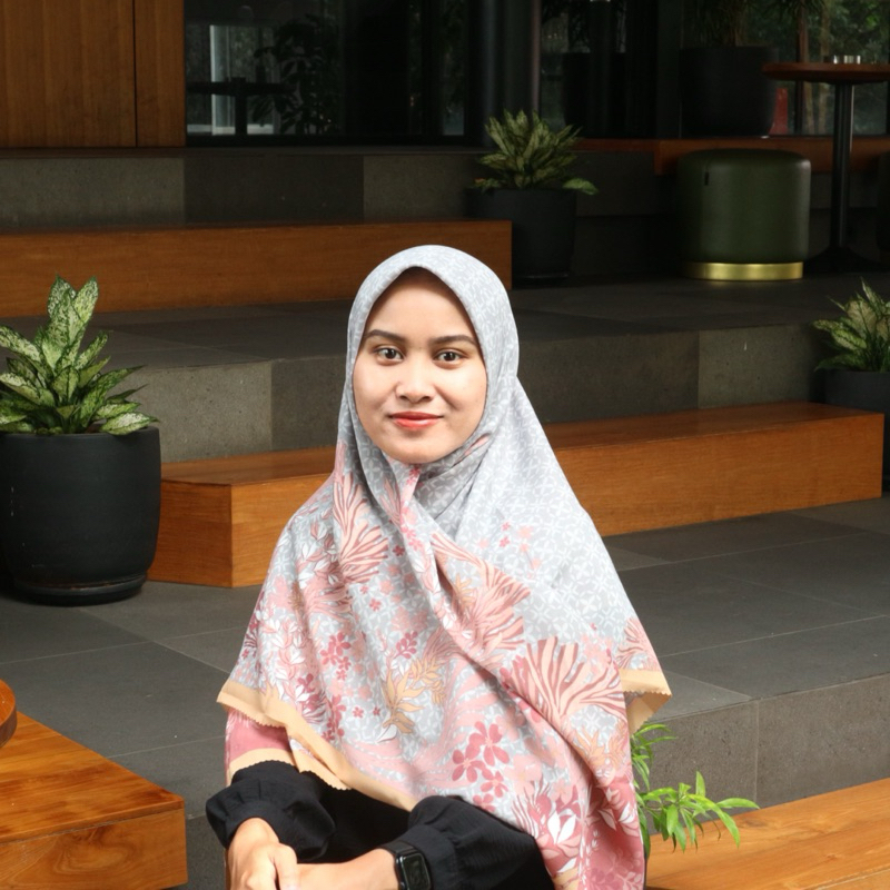 Nooré Zafrina Scarf - Hijab Segiempat Motif Premium Voal Lasercut - Ukuran 130x130cm Jumbo