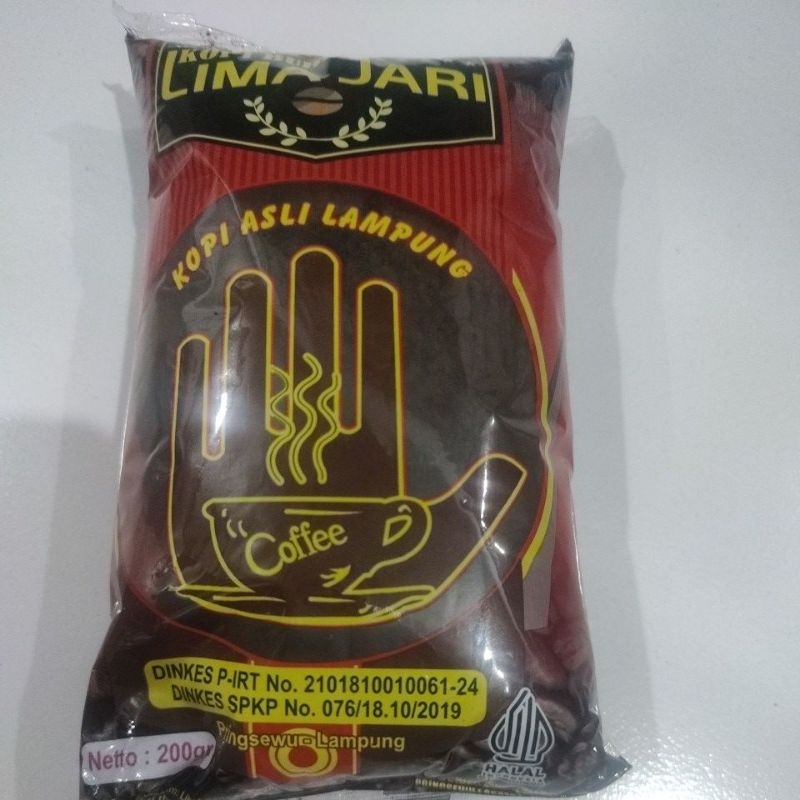 

Kopi Asli Lampung Lima Jari