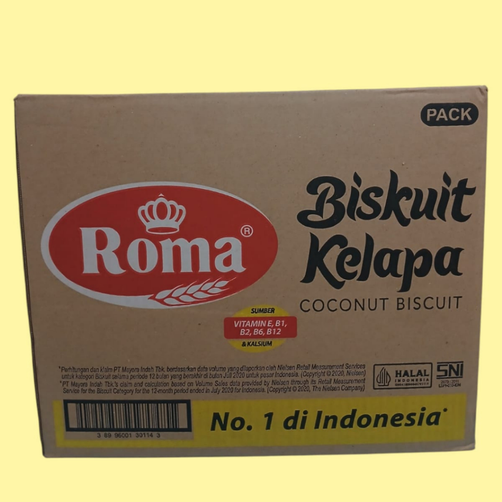 

QH Biskuit Roma Kelapa 300gr 1 kardus isi 28 pcs
