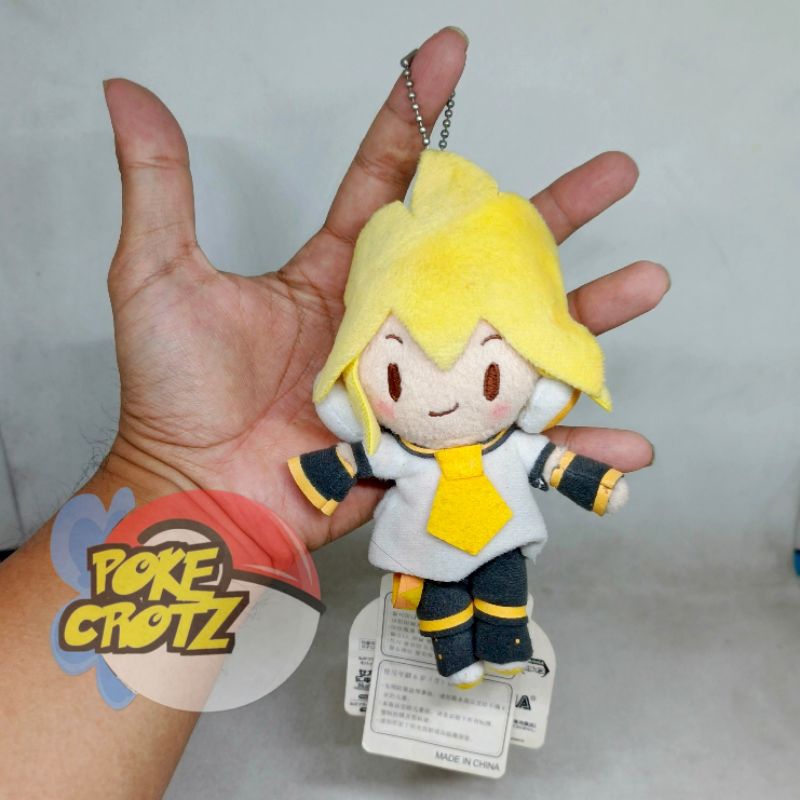 Boneka Kagamine Len Vocaloid Keychain Original sega tag japan plush 15cm