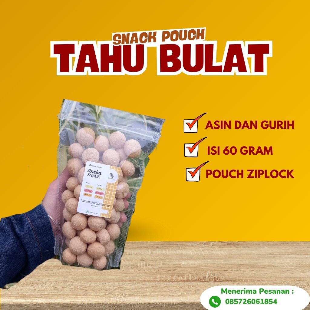 

Tahu bulat renyah gurih kemasan pouch
